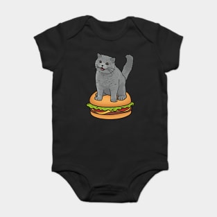 I CAN HAS CHEEZBURGER chubby meme cat Baby Bodysuit